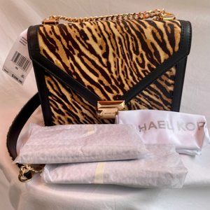 Authentic Micheal Kors  Large Whitney Hair Calf Crossbody Bag new with Tags